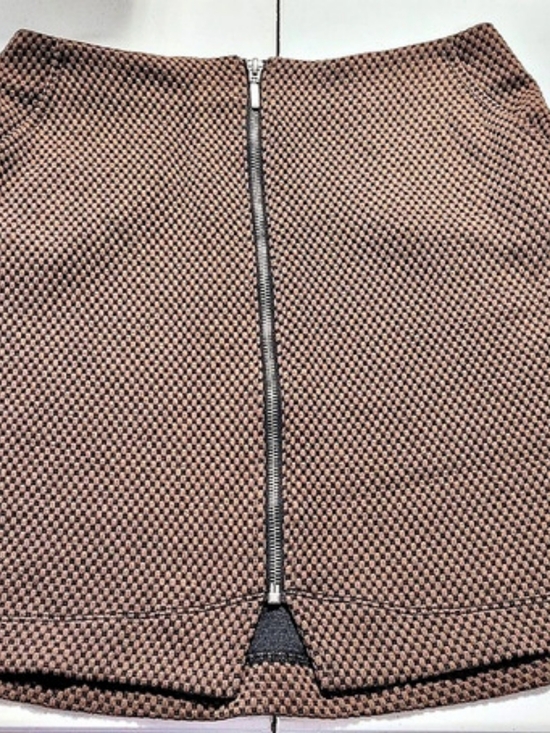Charlotte Russe Dresses & Skirts - Charlotte Russe Geometric A-Line Skirt in Brown & Black Size Medium